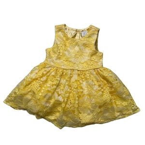 The Children’s Place Yellow Lace Dress Sleeveless Baby Girl 9–12M